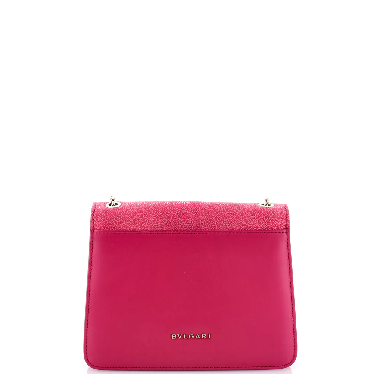 Serpenti Forever Square Shoulder Bag Leather and Stingray Small - Deep Luxury