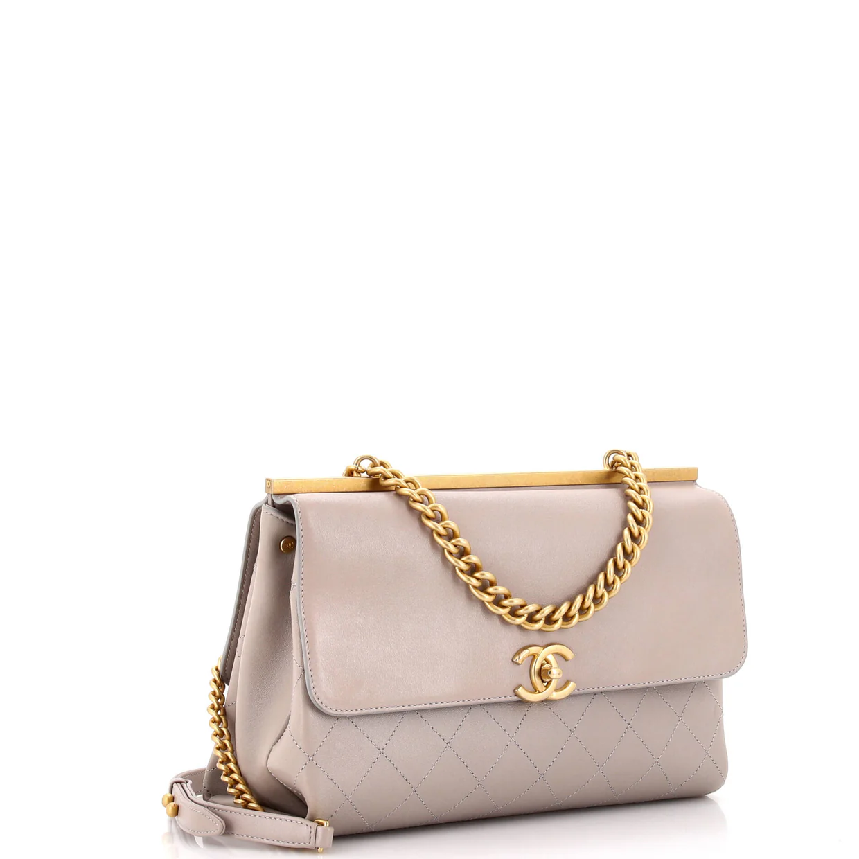 Coco Luxe Flap Bag Quilted Calfskin Medium - Deep Luxury