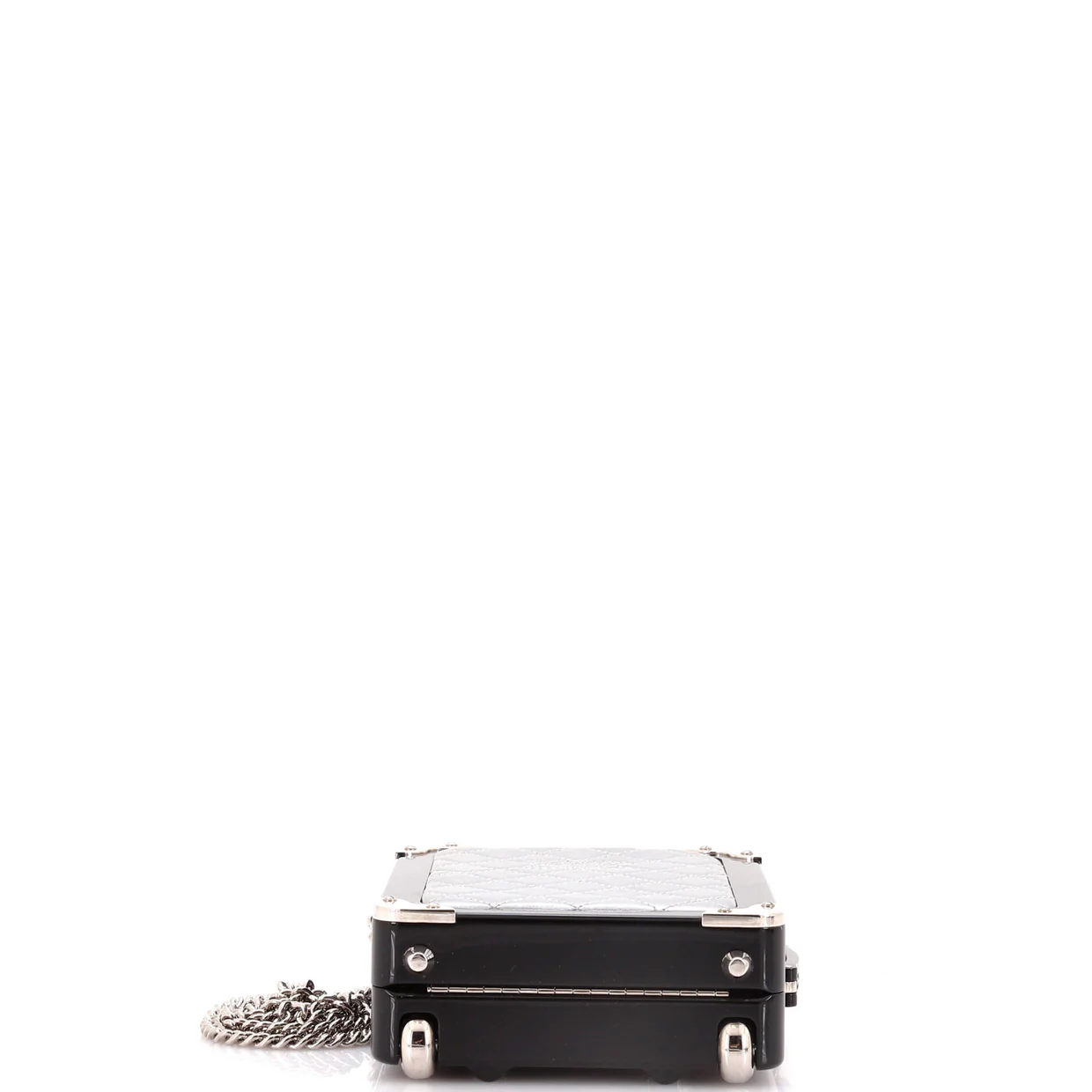 Trolley Minaudiere Plexiglass and Quilted Lambskin - Deep Luxury