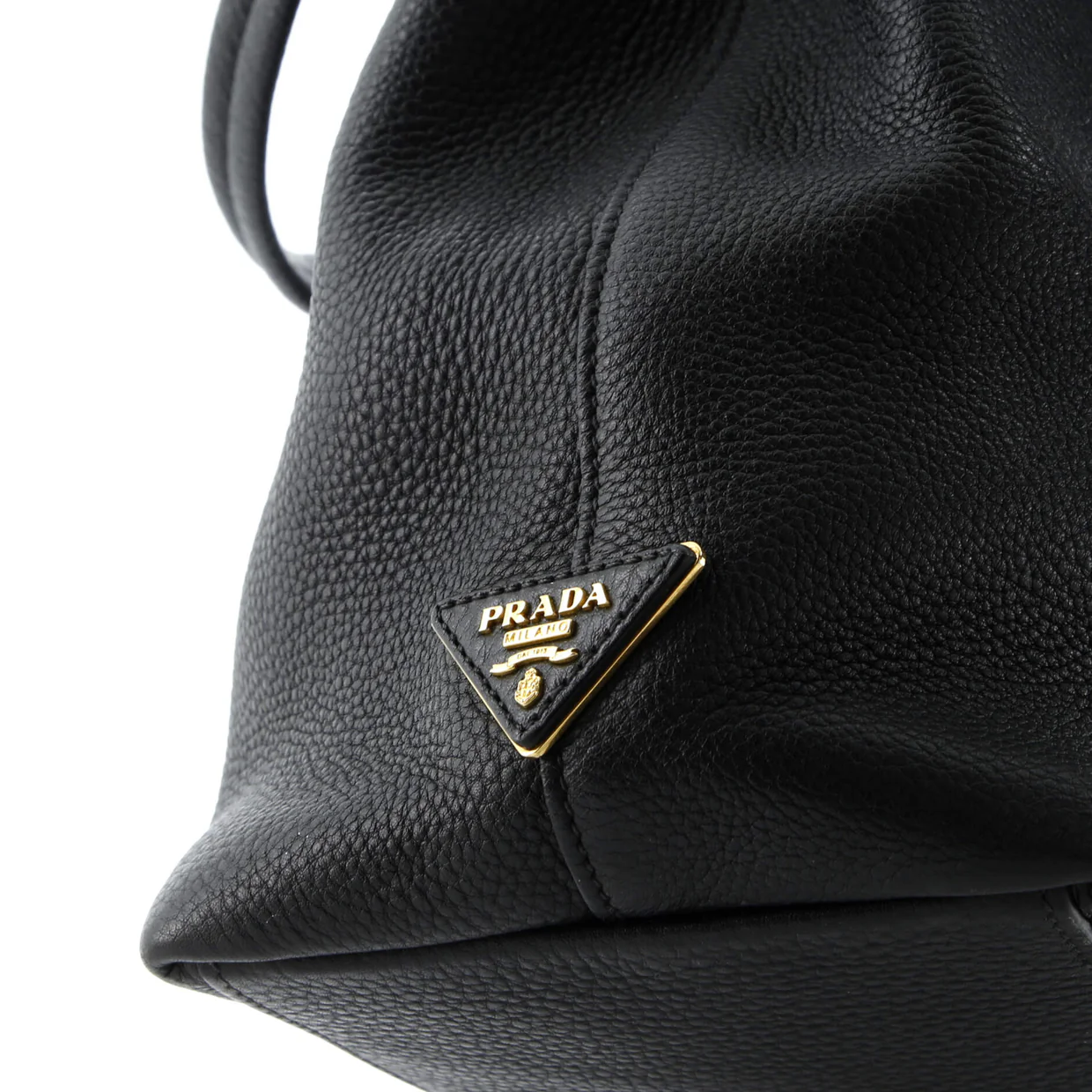 Logo Hobo Embossed Vitello Daino Large - Deep Luxury