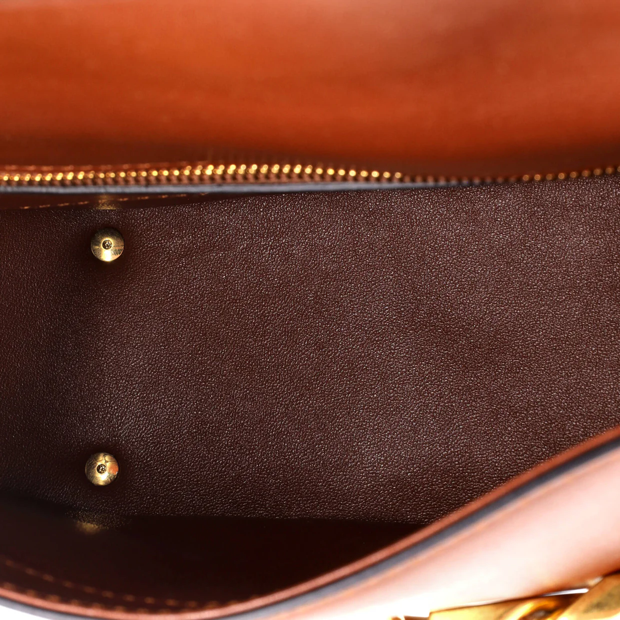 VLogo Chain Flap Shoulder Bag Leather Medium - Deep Luxury