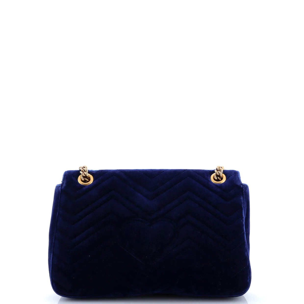 GG Marmont Flap Bag Matelasse Velvet Medium - Deep Luxury