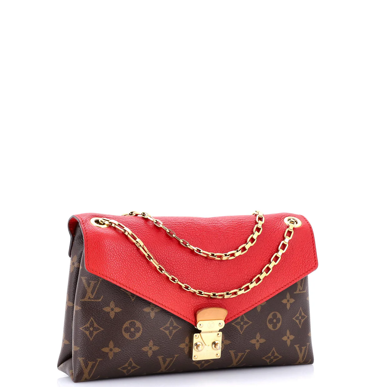 Pallas Chain Shoulder Bag Monogram Canvas and Calfskin - Deep Luxury