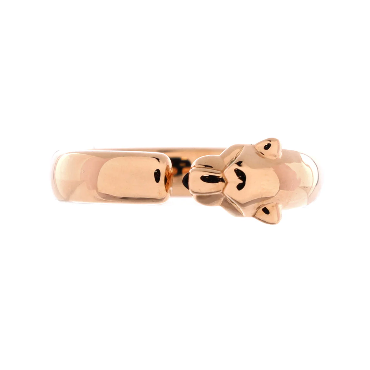 Panthere de Cartier Band Ring 18K Rose Gold with Onyx and Tsavorite 7mm - Deep Luxury