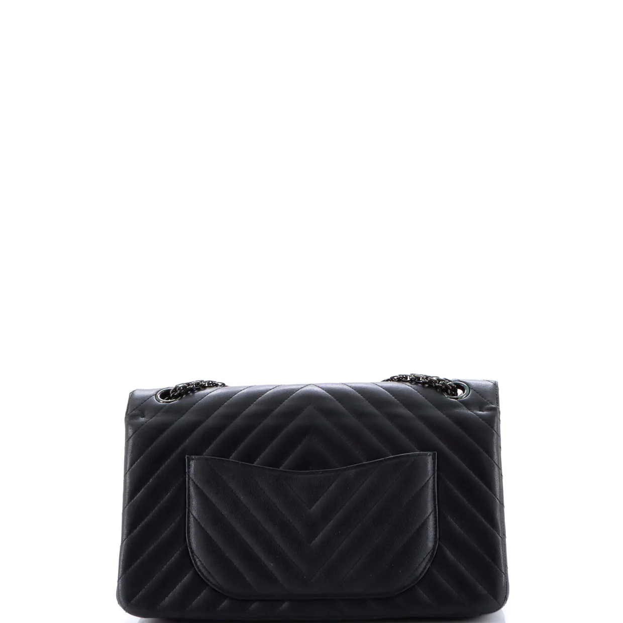 So Black Reissue 2.55 Flap Bag Chevron Sheepskin 226 - Deep Luxury
