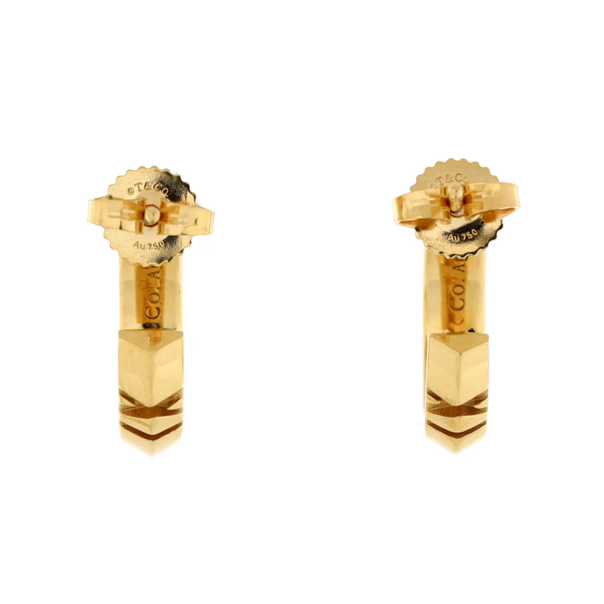 Atlas X Hoop Earrings 18K Yellow Gold Small - Deep Luxury