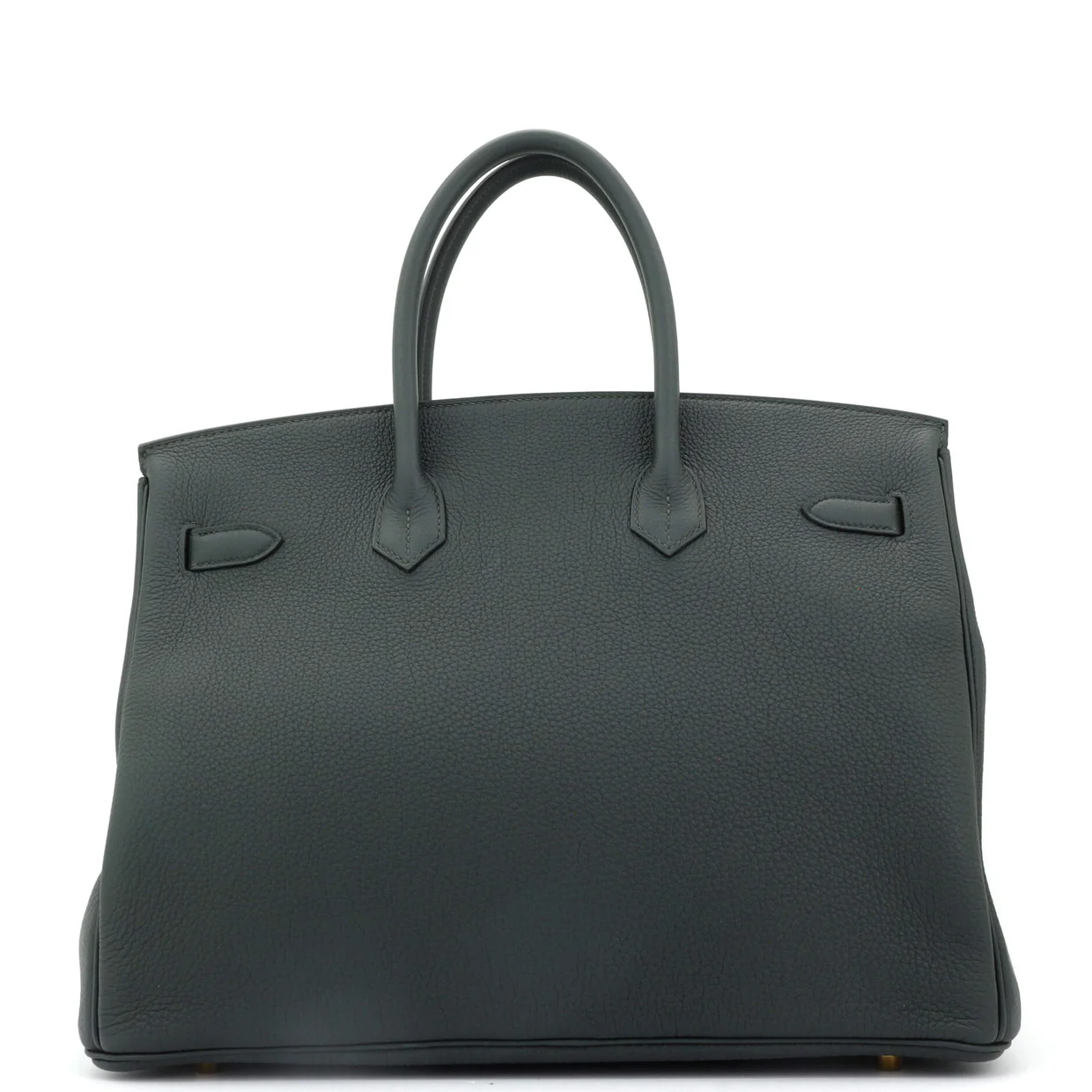 Birkin Handbag Vert Cypress Togo with Gold Hardware 35 - Deep Luxury