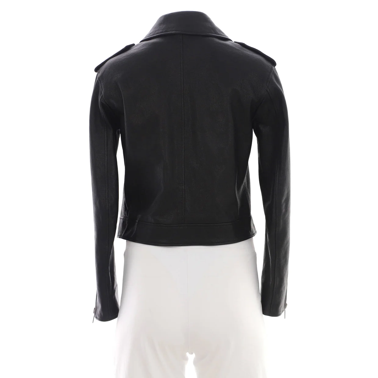 Women's 30 Montaigne Biker Jacket Leather - Deep Luxury