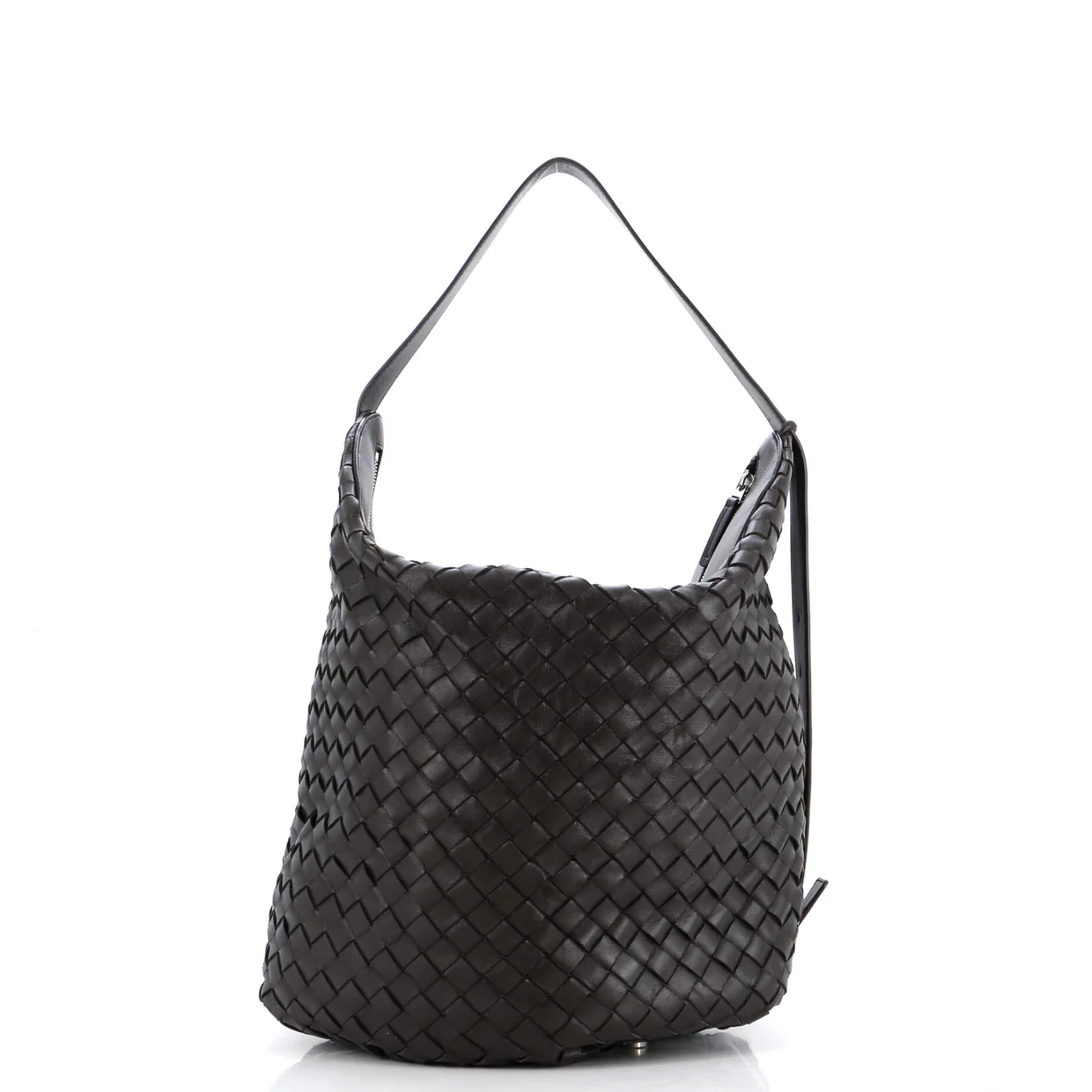 Hop Bag Intrecciato Leather Large - Deep Luxury