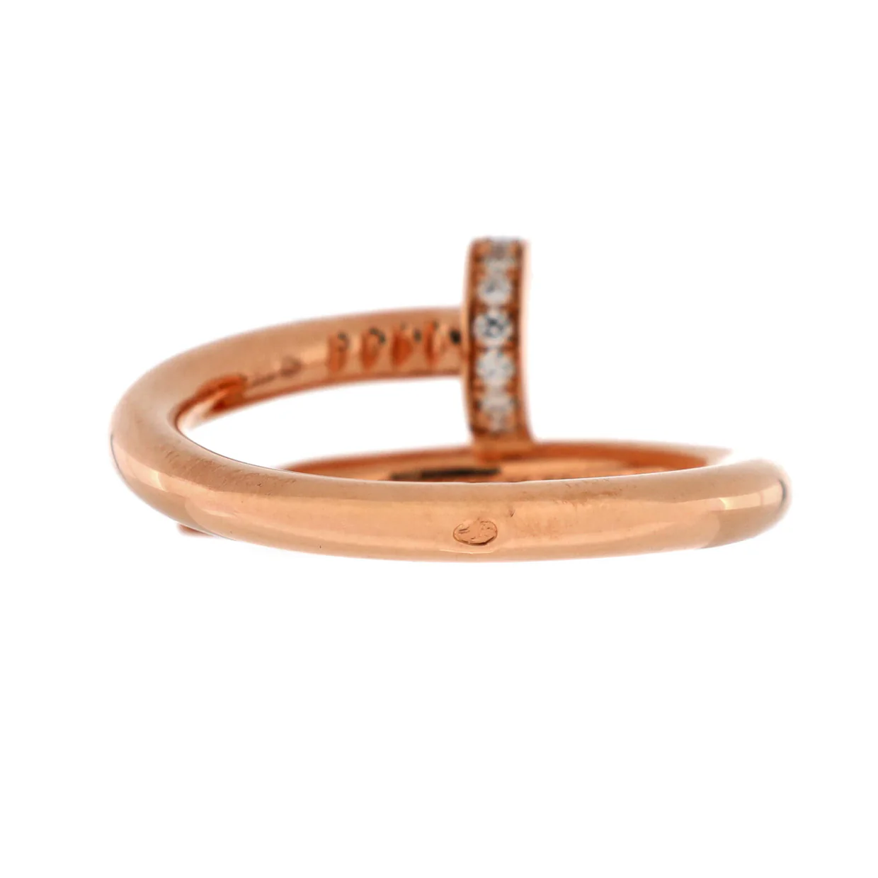 Juste un Clou Ring 18K Rose Gold and Diamonds - Deep Luxury