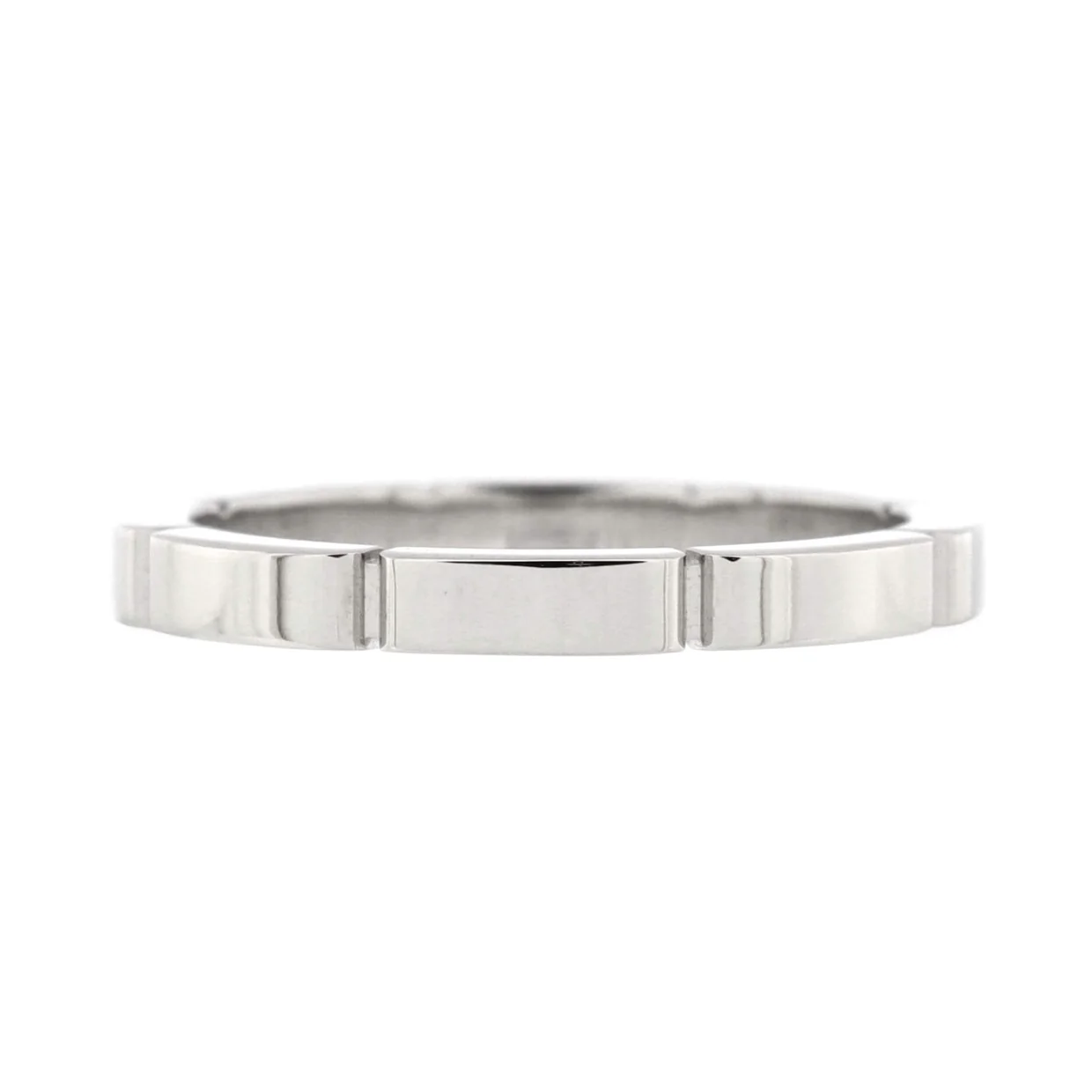 Maillon Panthere Band Ring 18K White Gold - Deep Luxury