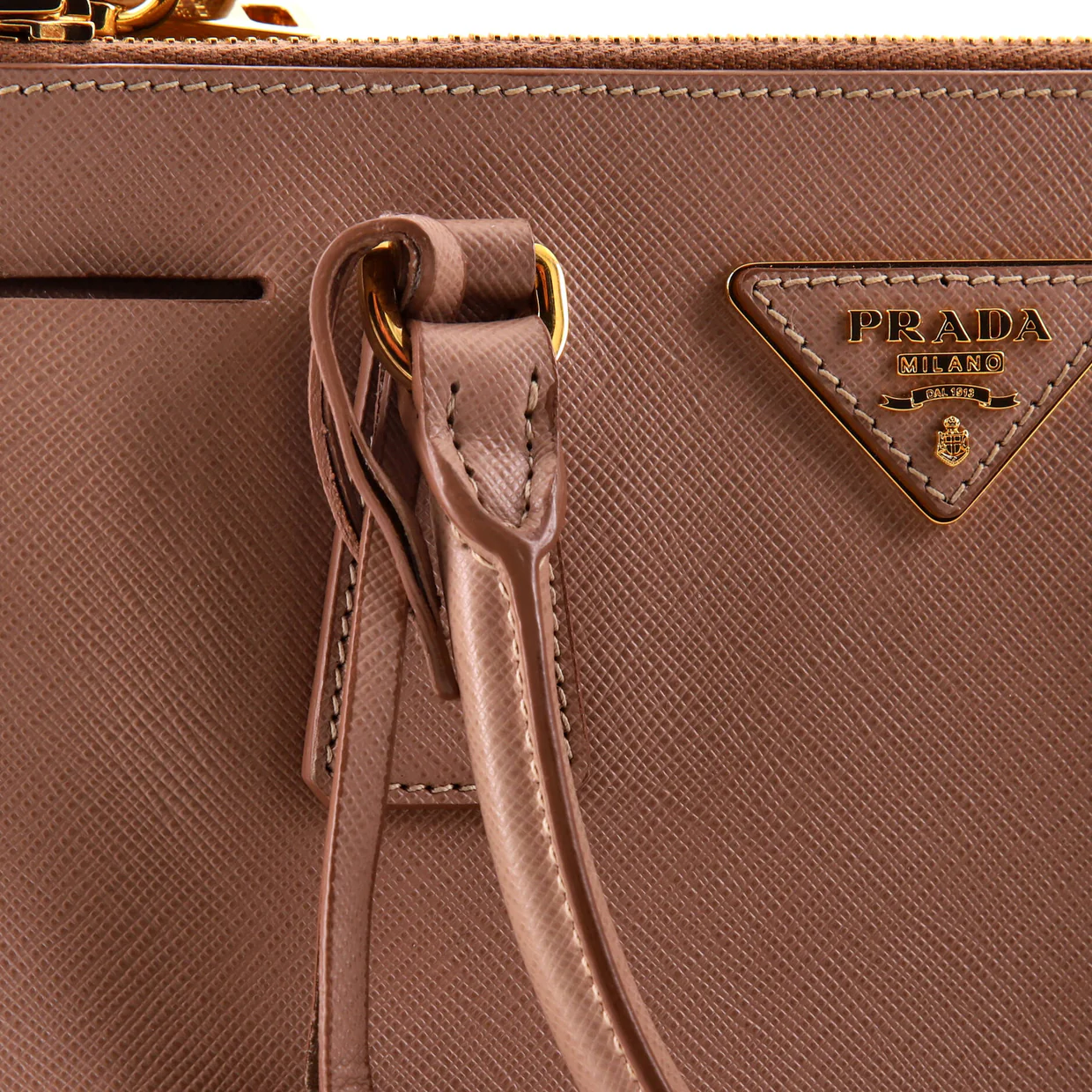 Double Zip Lux Tote Saffiano Leather Mini - Deep Luxury