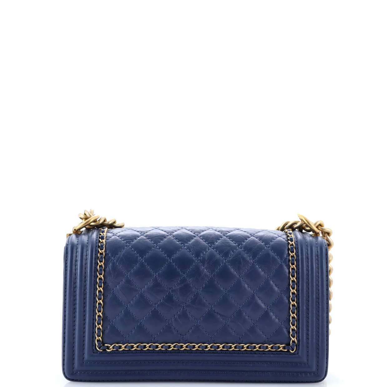 Jacket Boy Flap Bag Quilted Aged Calfskin Old Medium - Deep Luxury