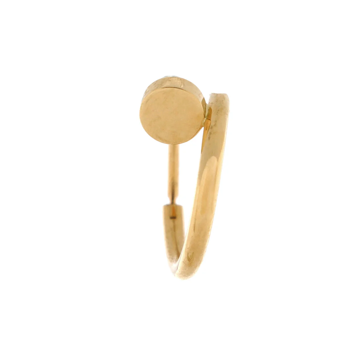 Juste un Clou Single Hoop Earring Earrings 18K Yellow Gold Small - Deep Luxury