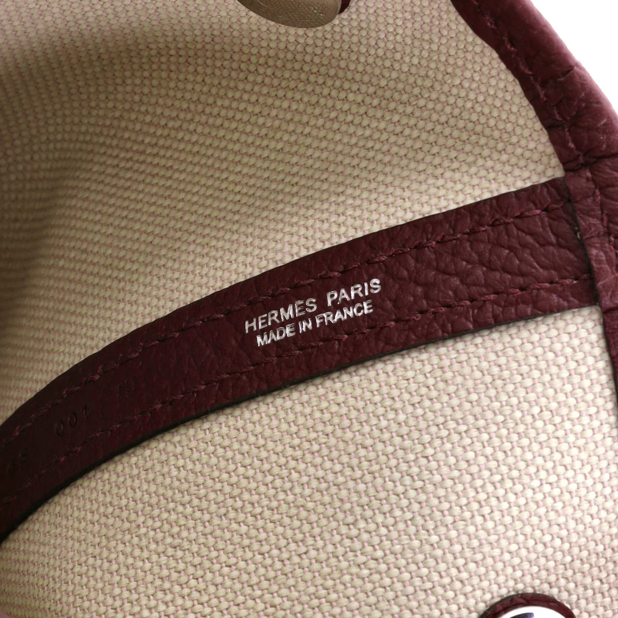 Garden File Tote Toile and Leather 36 - Deep Luxury