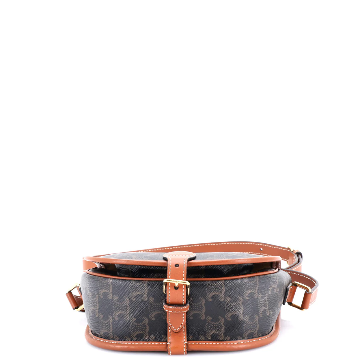 Folco Bag Triomphe Coated Canvas Medium - Deep Luxury