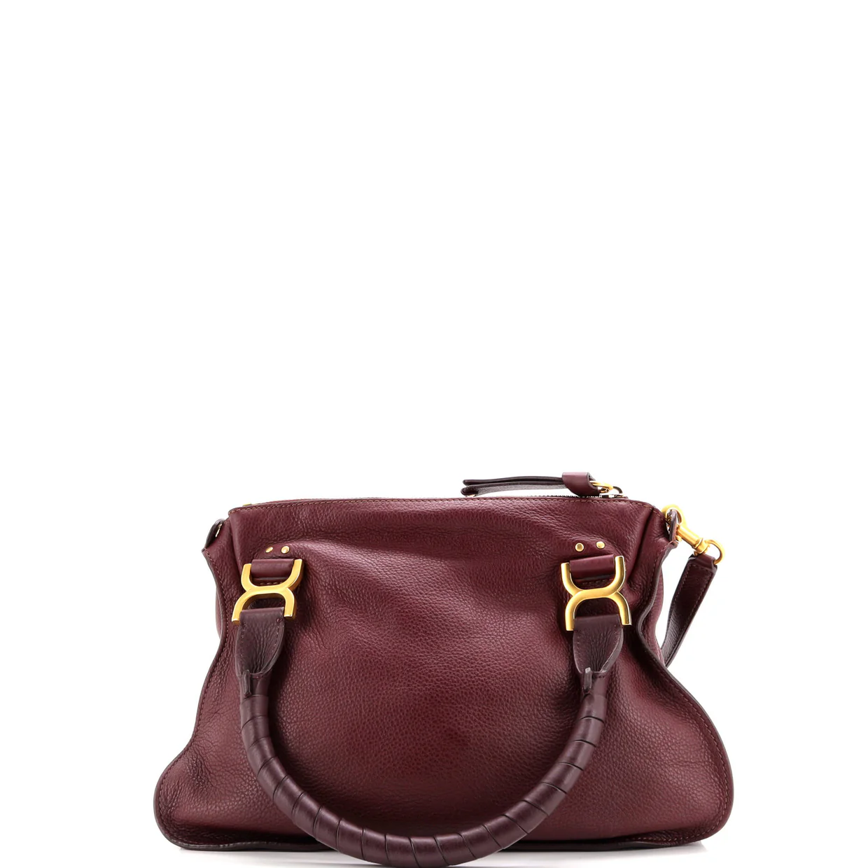 Marcie Satchel Leather Medium - Deep Luxury