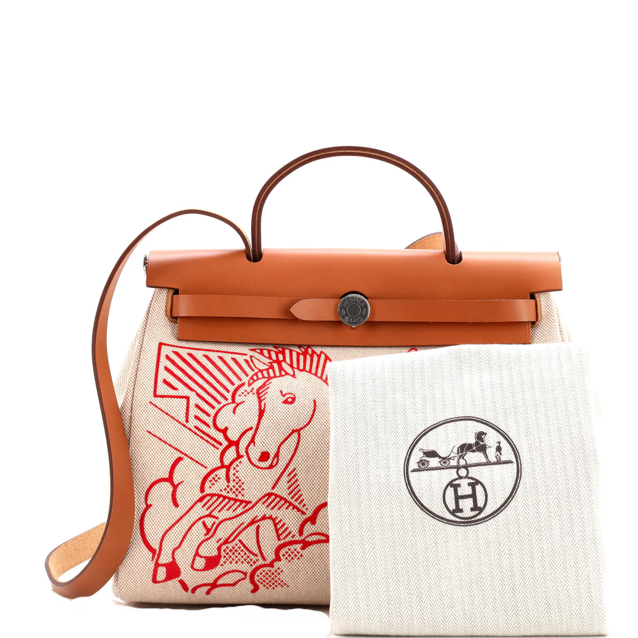 Herbag Zip Pegase Pop Toile and Leather 31 - Deep Luxury