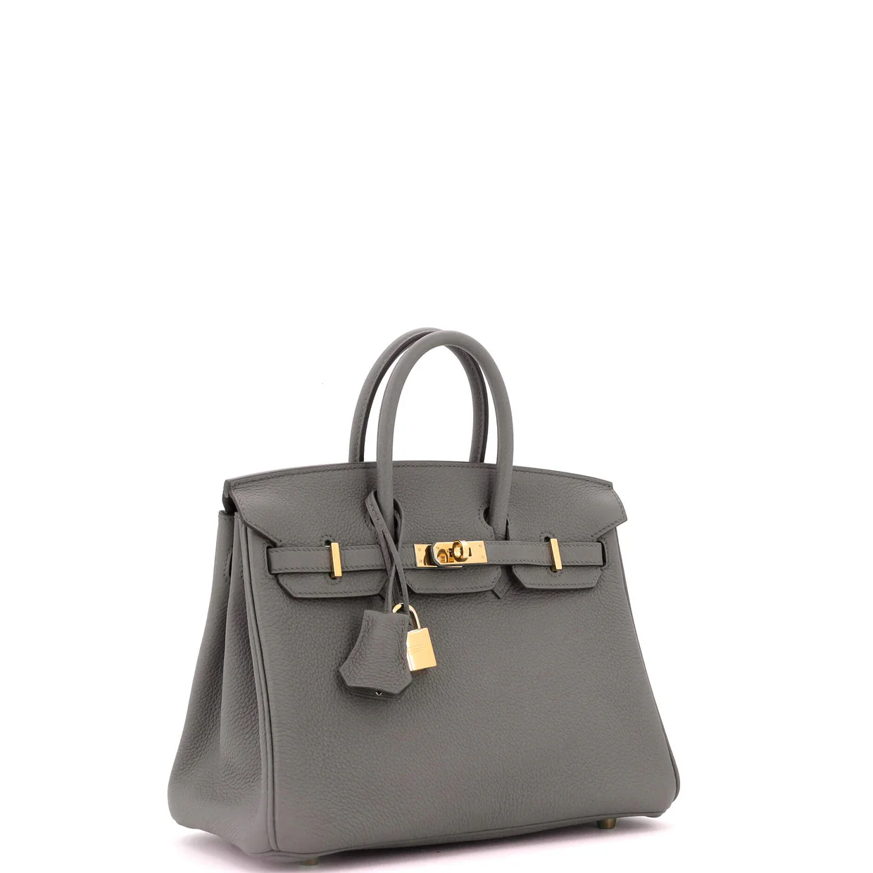 Birkin Handbag Grey Togo with Gold Hardware 25 - Deep Luxury