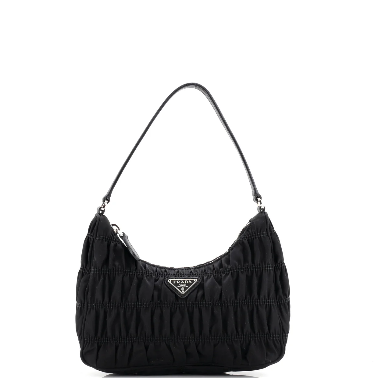 Hobo Tessuto Gaufre with Saffiano Mini - Deep Luxury