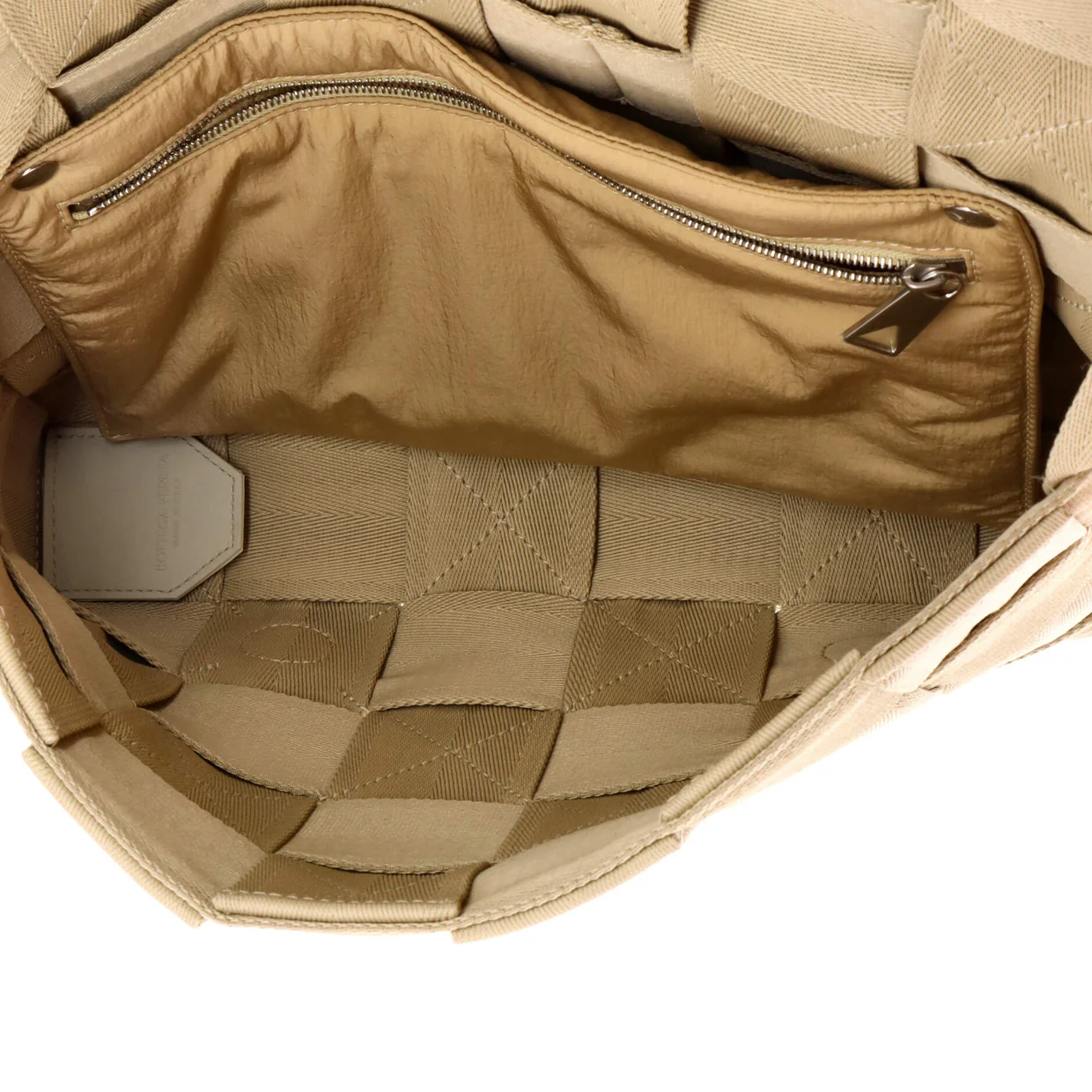 Cassette Crossbody Bag Maxi Intrecciato Fabric Large - Deep Luxury