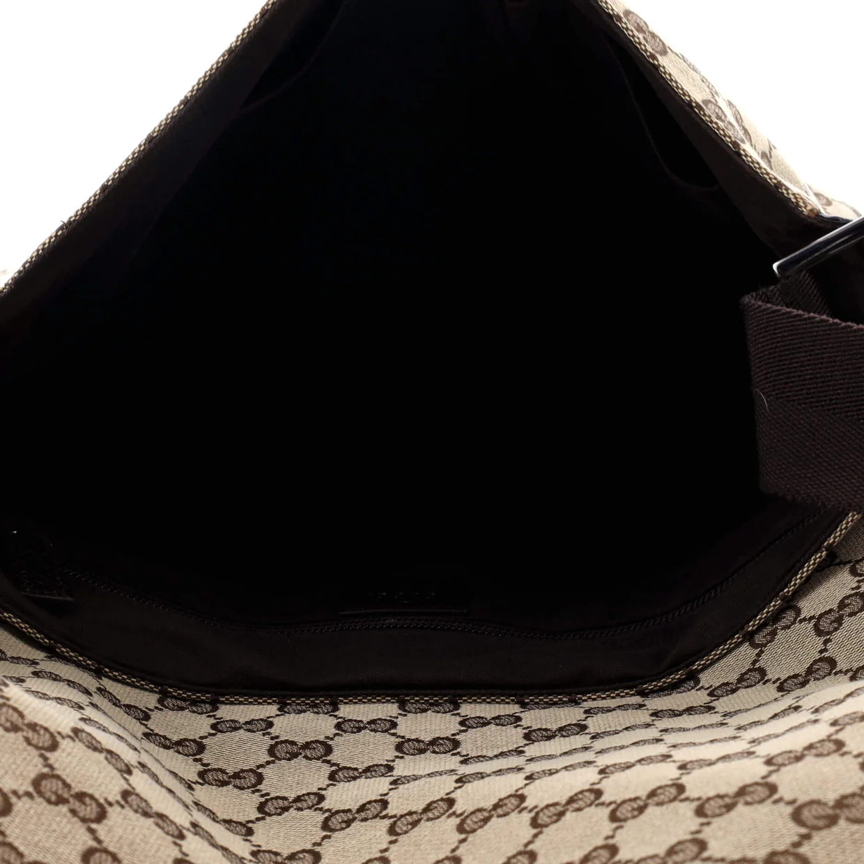 Flap Messenger Bag GG Canvas Medium - Deep Luxury