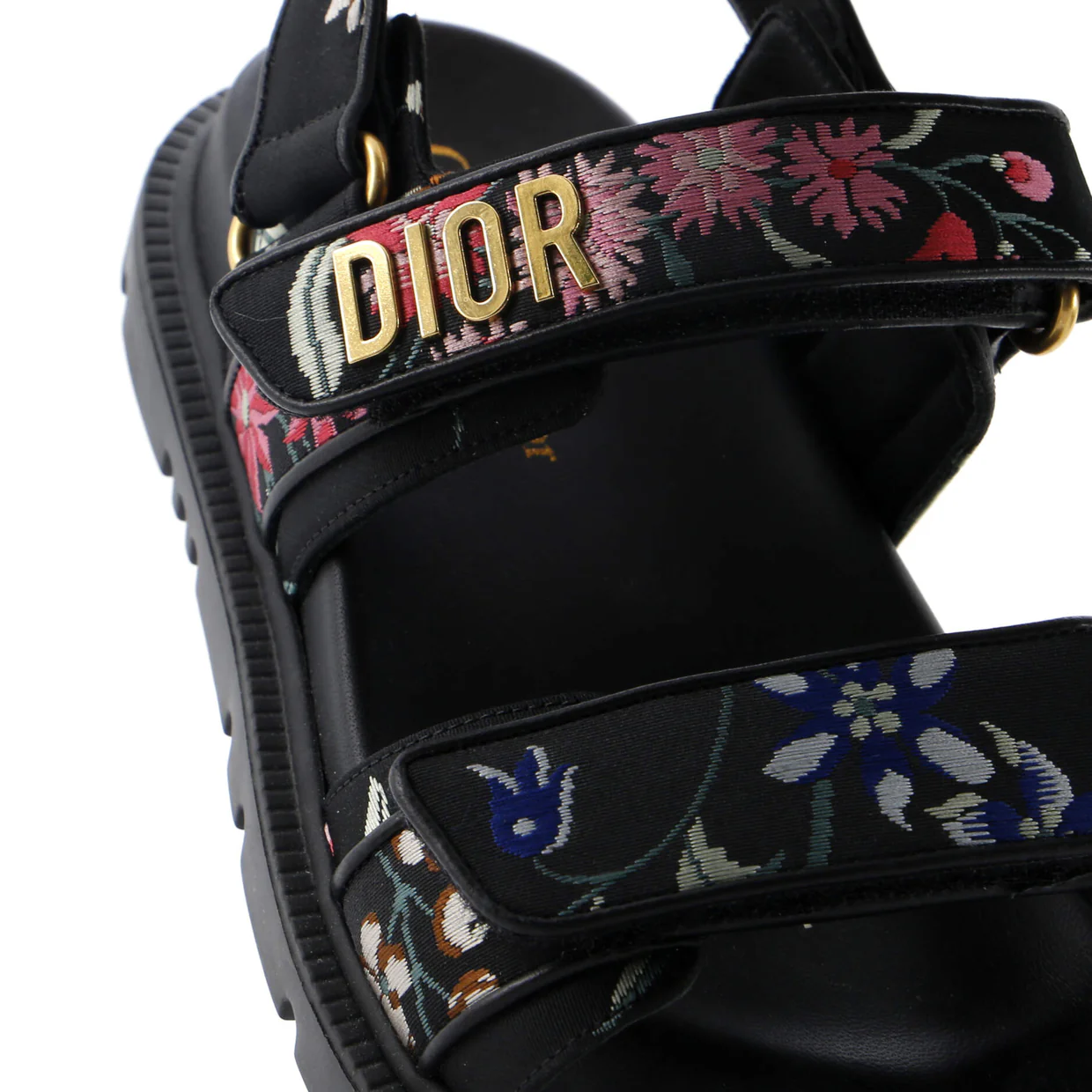 Women's DiorAct Sandals Printed Technical Fabric - Deep Luxury