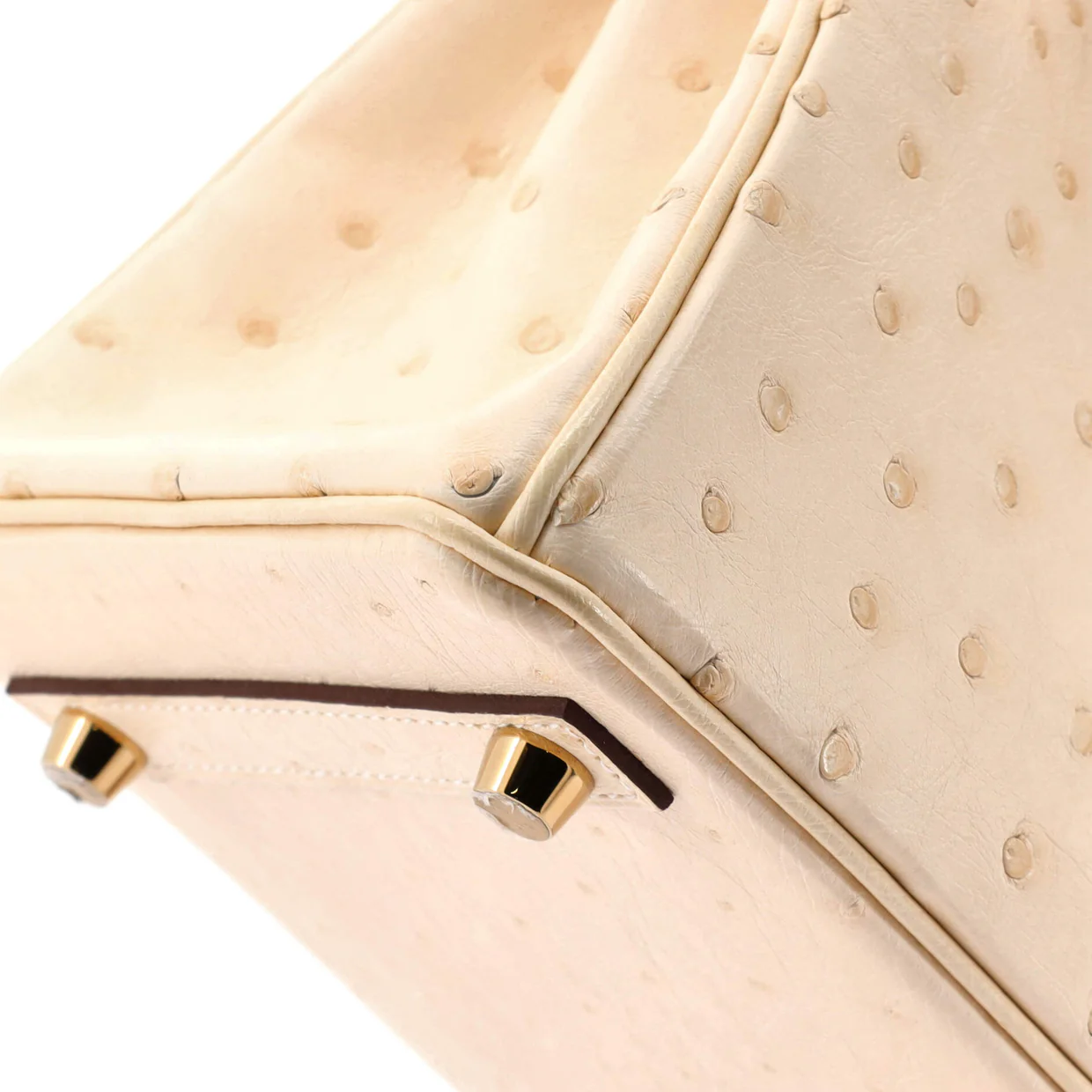Birkin Handbag Light Ostrich with Gold Hardware 25 - Deep Luxury