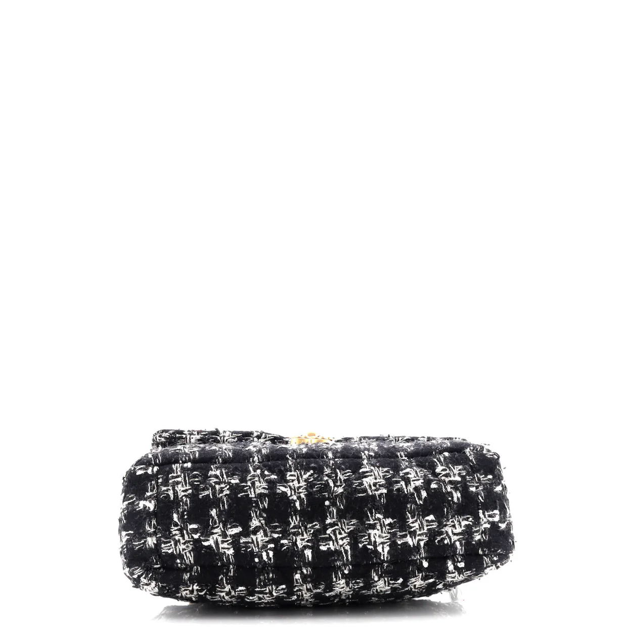 19 Flap Bag Quilted Tweed Large - Deep Luxury