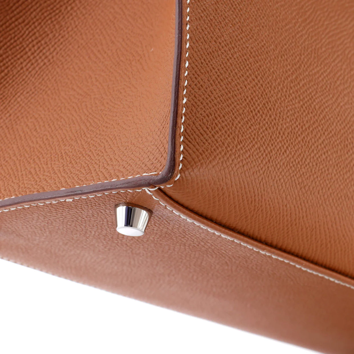 Kelly Handbag Gold Epsom with Palladium Hardware 28 - Deep Luxury