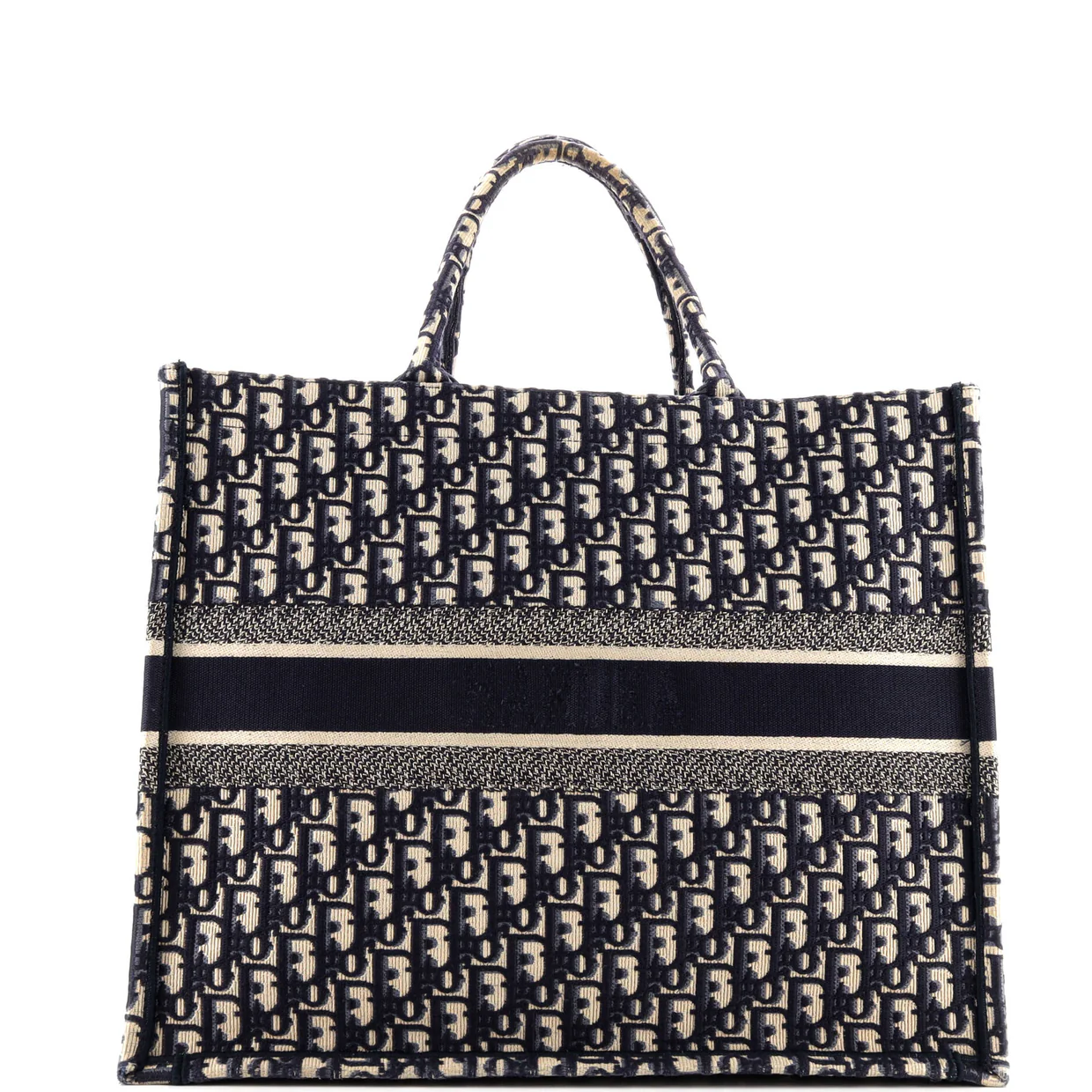 Book Tote Oblique Canvas Large - Deep Luxury