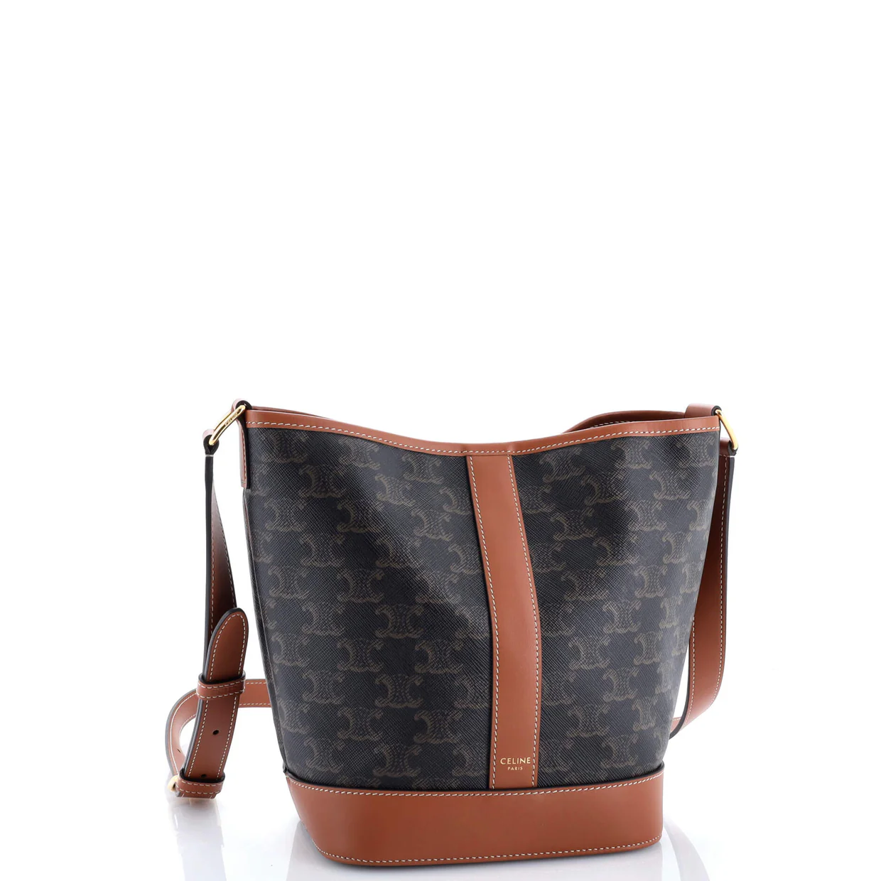 Bucket Bag Triomphe Coated Canvas Small - Deep Luxury