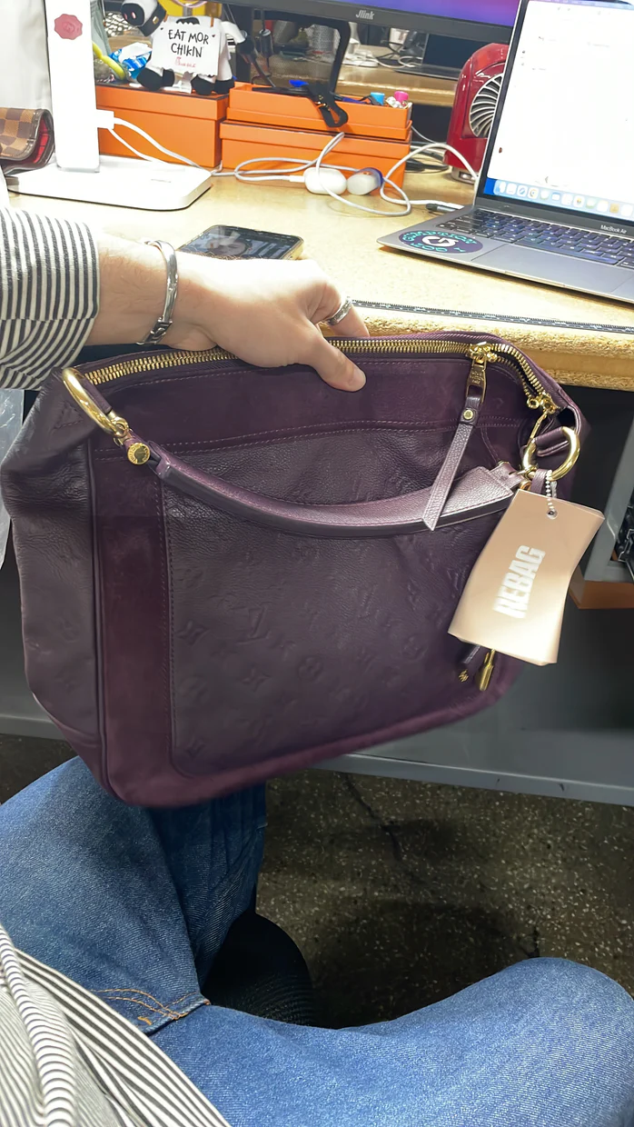 Audacieuse Handbag Monogram Empreinte Leather MM - Deep Luxury