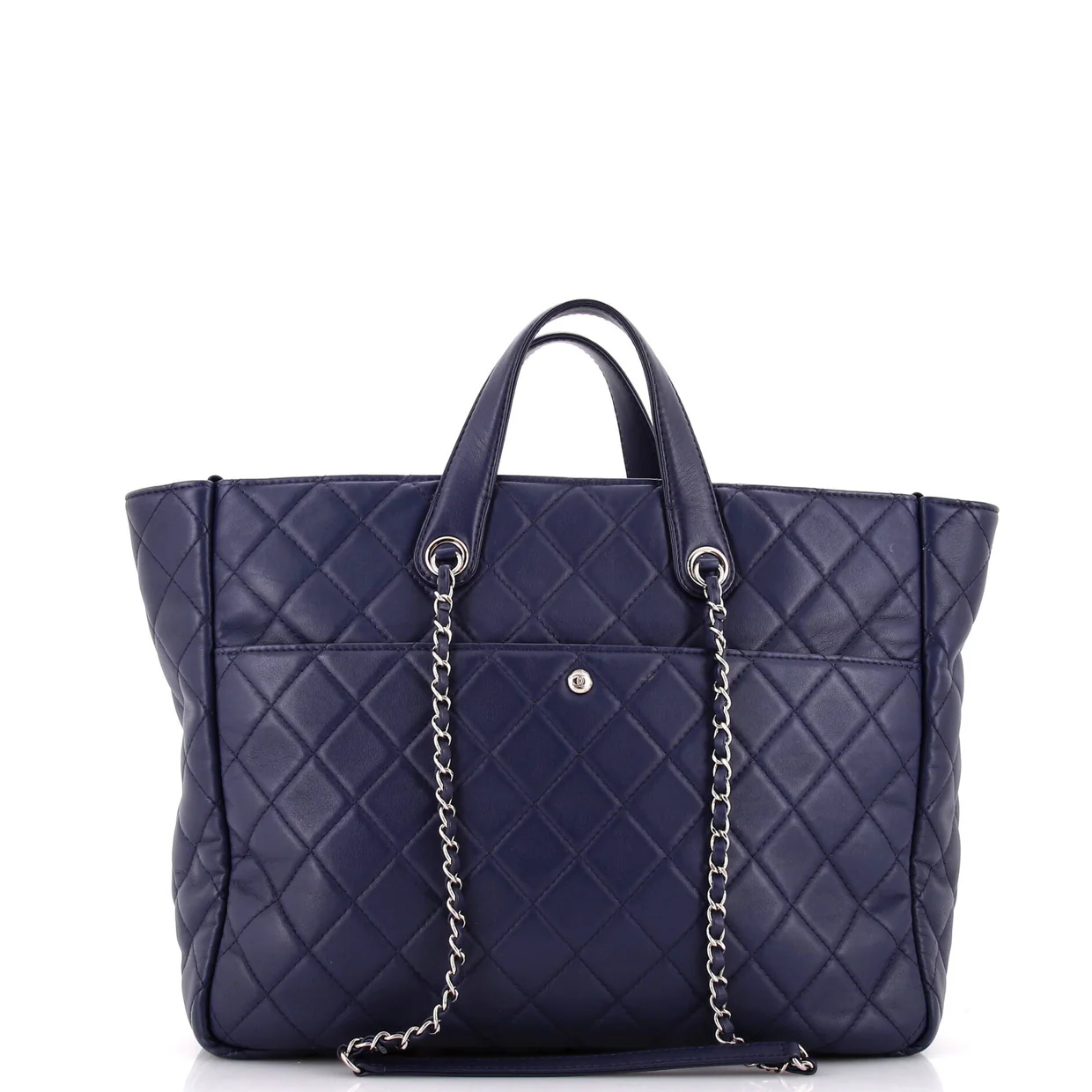 Ultra Pocket Shopping Tote Quilted Calfskin Large - Deep Luxury