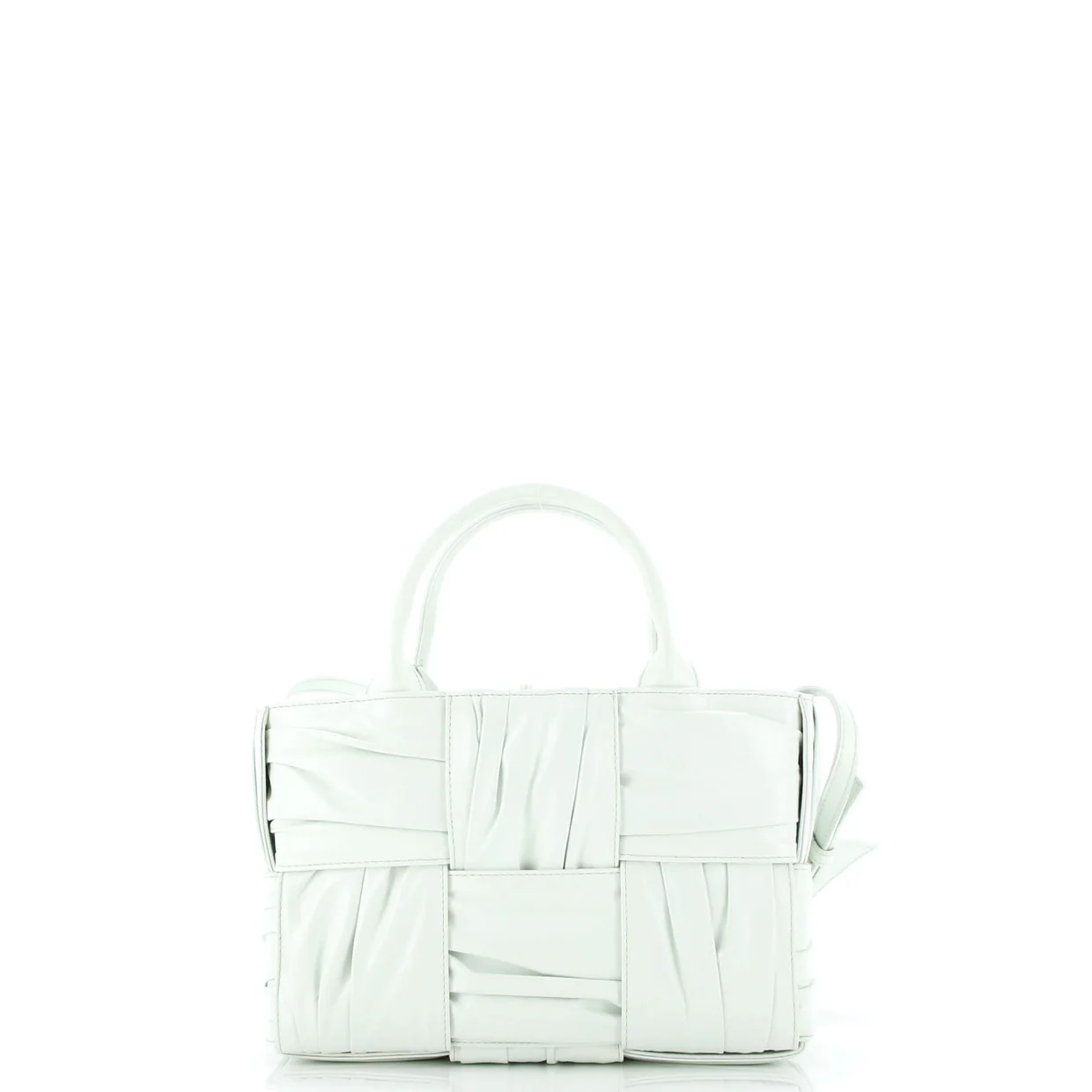 Arco Tote Maxi Intrecciato Plisse Leather Mini - Deep Luxury