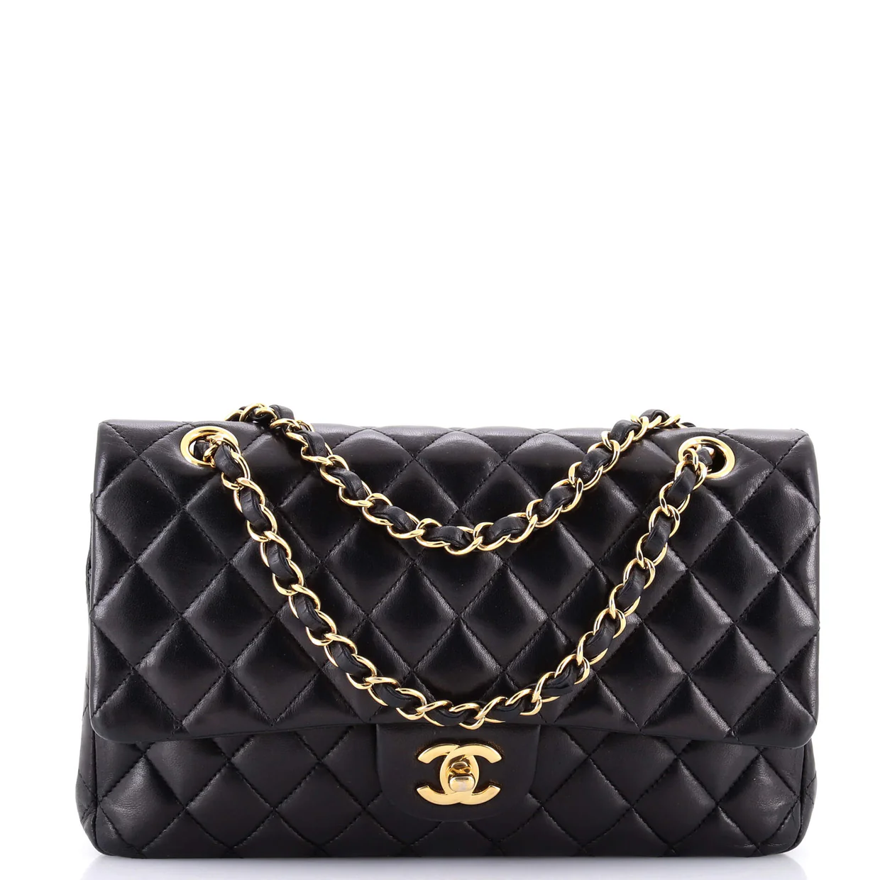 Classic Double Flap Bag Quilted Lambskin Medium - Deep Luxury
