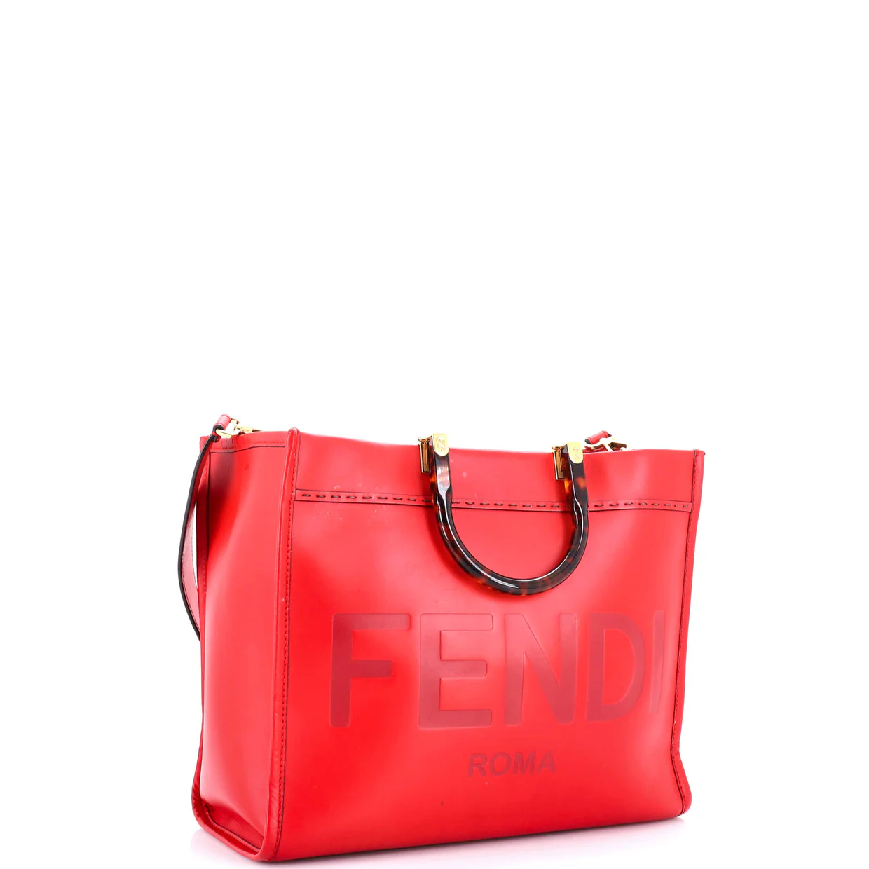 Sunshine Shopper Tote Leather Medium - Deep Luxury