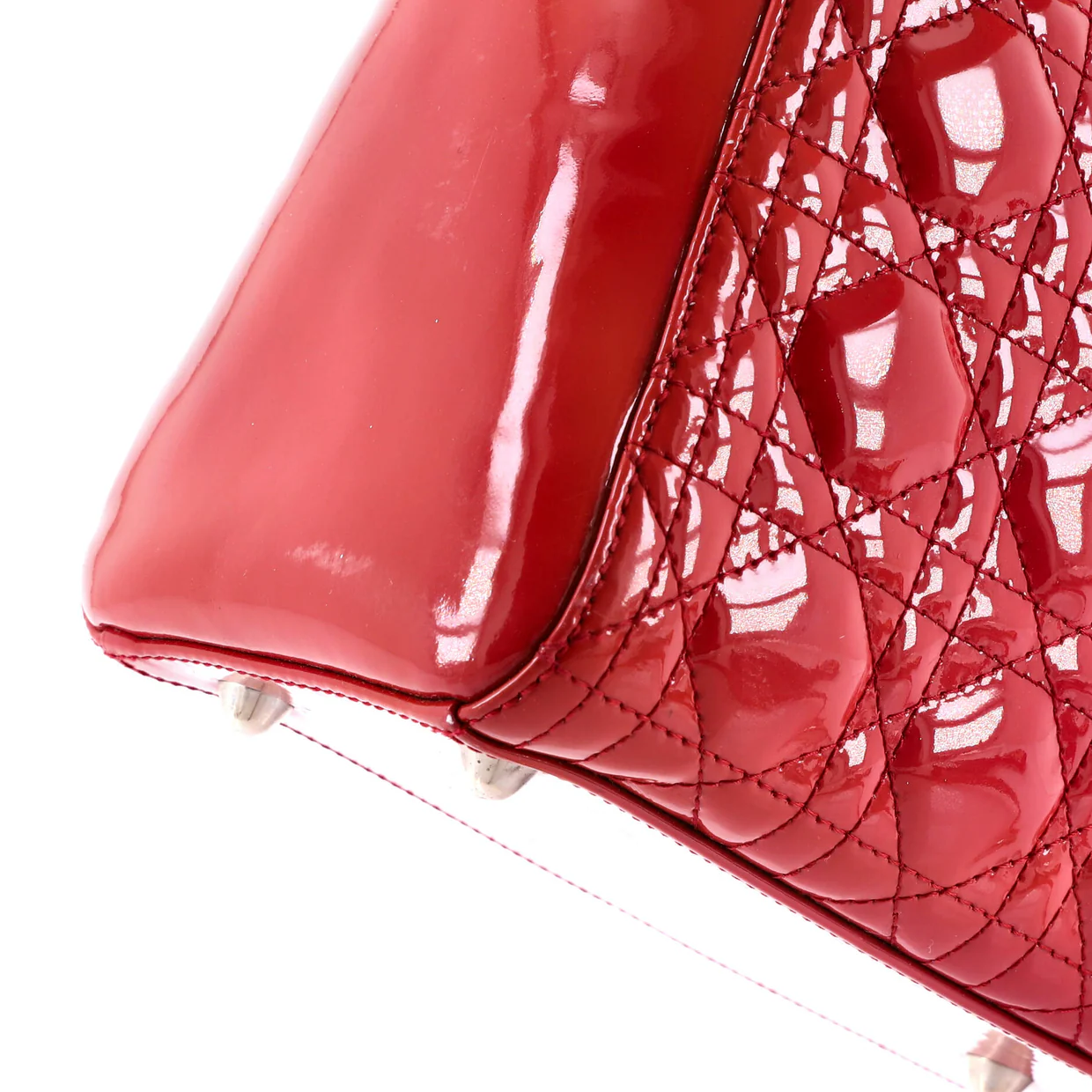 Lady Dior Bag Cannage Quilt Patent Large - Deep Luxury