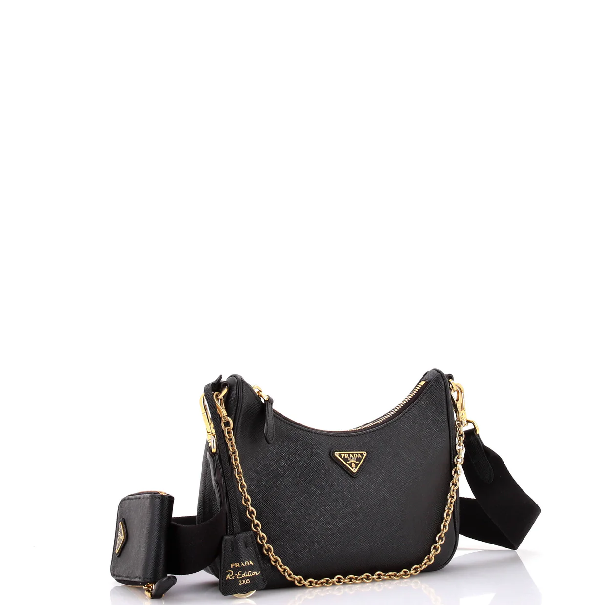 Re-Edition 2005 Shoulder Bag Saffiano Leather Small - Deep Luxury
