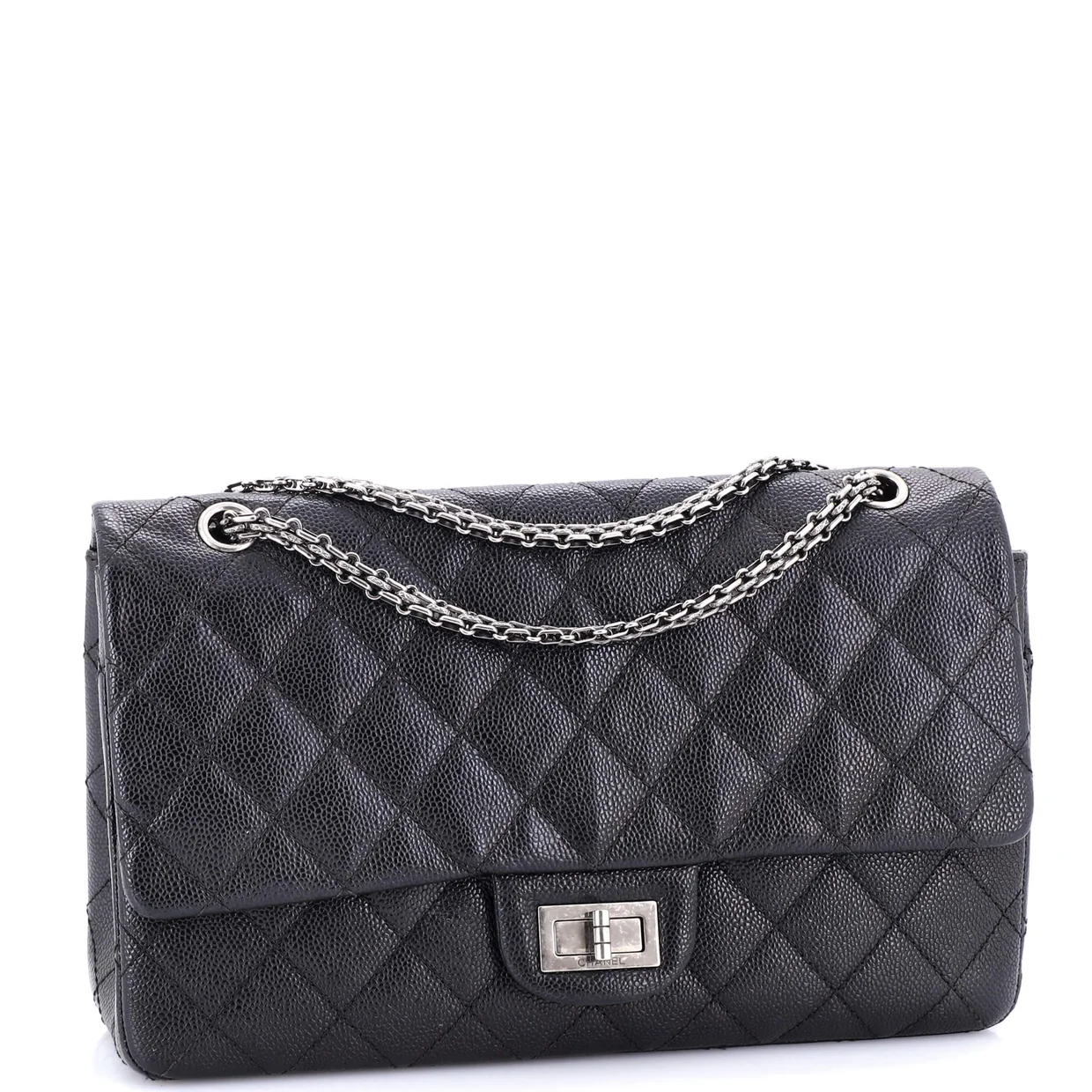 Reissue 2.55 Flap Bag Quilted Caviar 227 - Deep Luxury