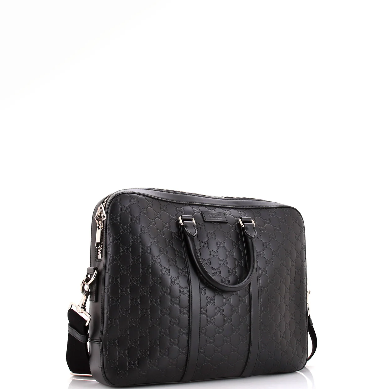 Signature Convertible Briefcase Guccissima Leather Large - Deep Luxury