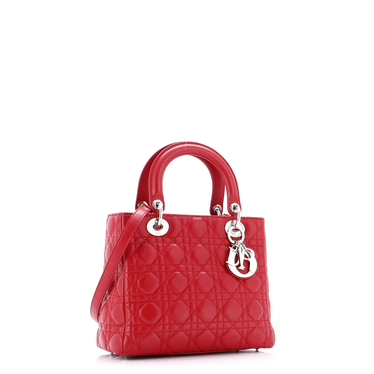 Lady Dior Bag Cannage Quilt Lambskin Medium - Deep Luxury