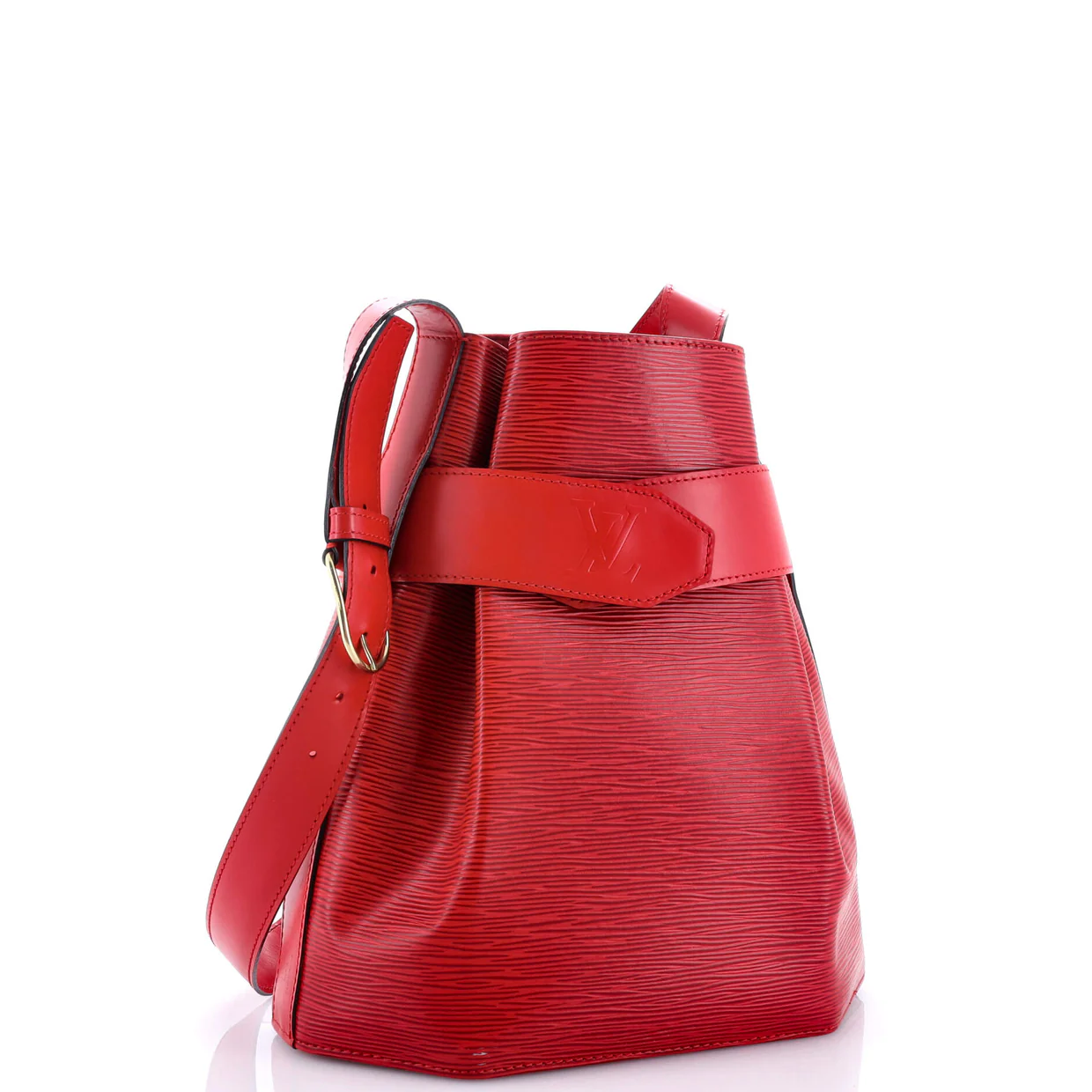 Vintage Sac d'Epaule Handbag Epi Leather PM - Deep Luxury
