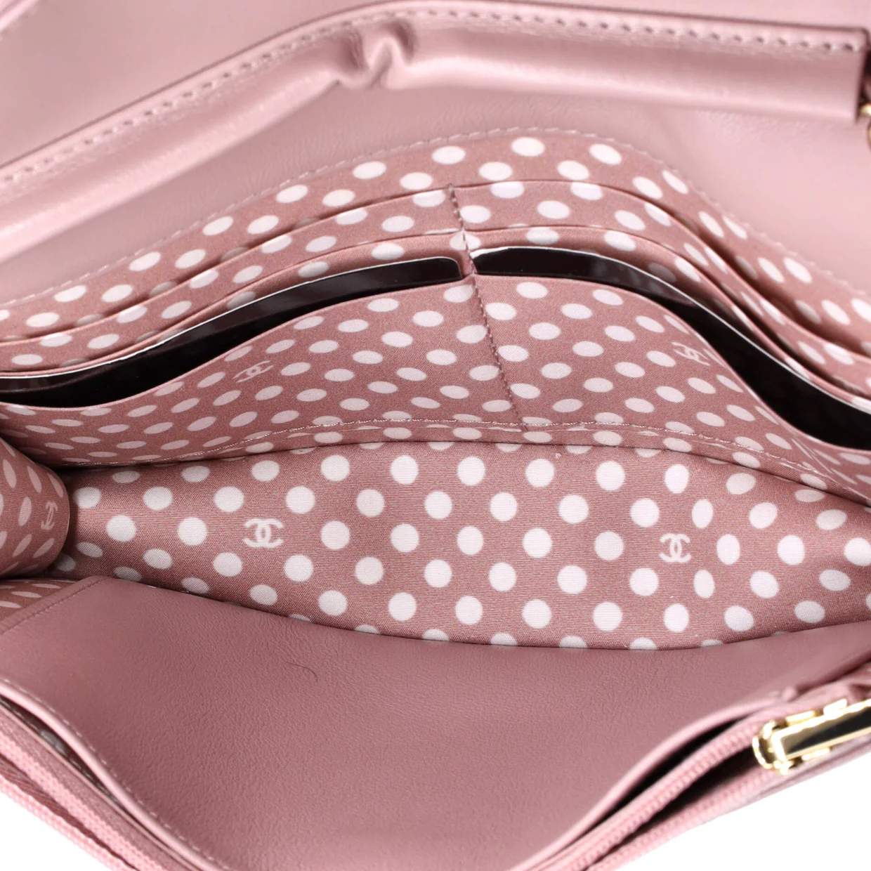 Coco Candy Wallet on Chain Quilted Caviar - Deep Luxury
