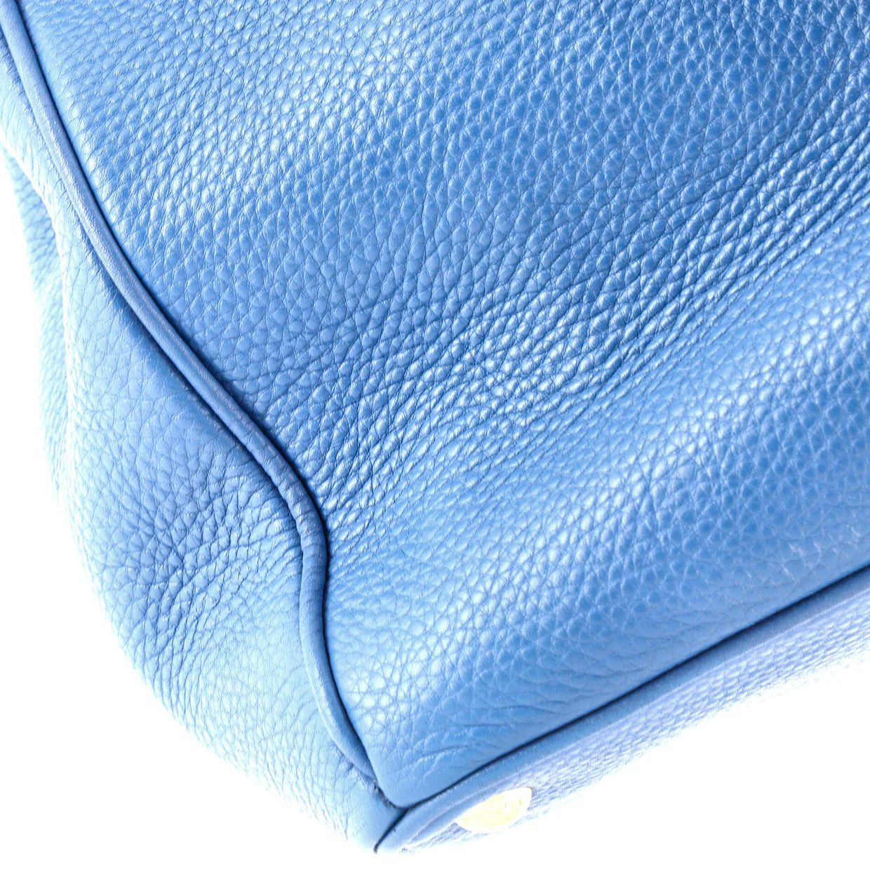 Double Zip Convertible Tote Vitello Daino Large - Deep Luxury