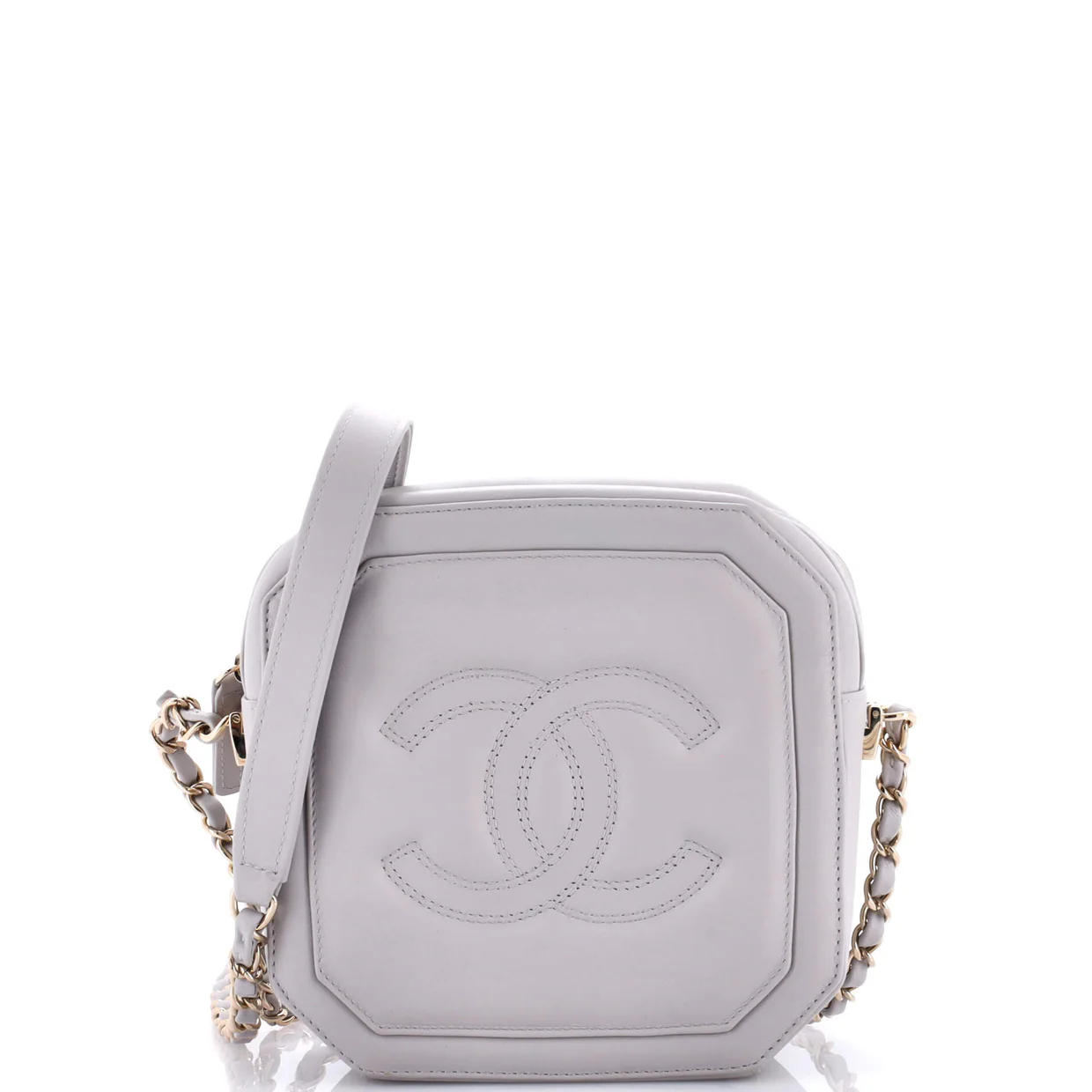 Timeless CC Octagon Camera Case Quilted Lambskin Mini - Deep Luxury