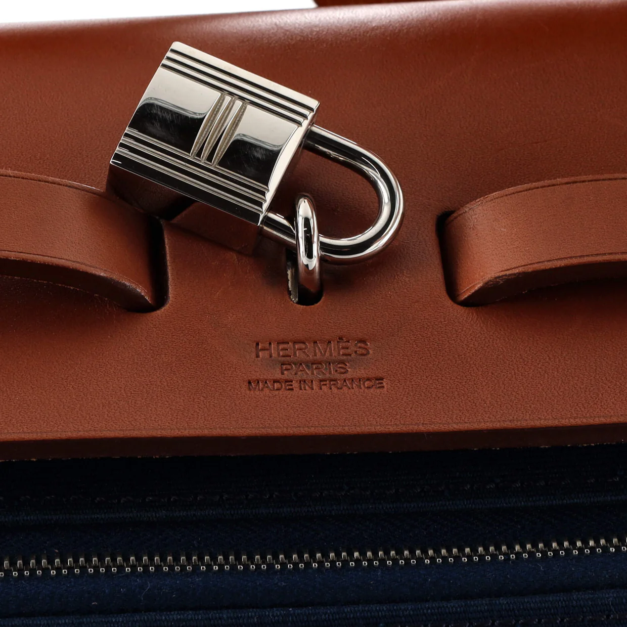 Herbag Zip Leather and Toile 39 - Deep Luxury