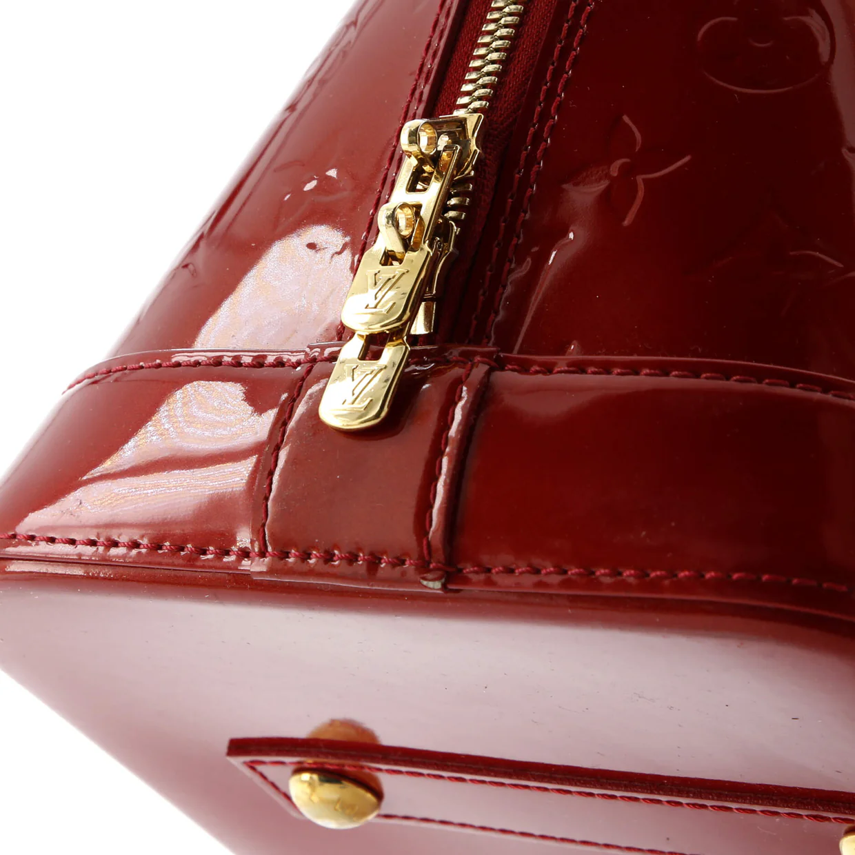 Alma Handbag Monogram Vernis GM - Deep Luxury