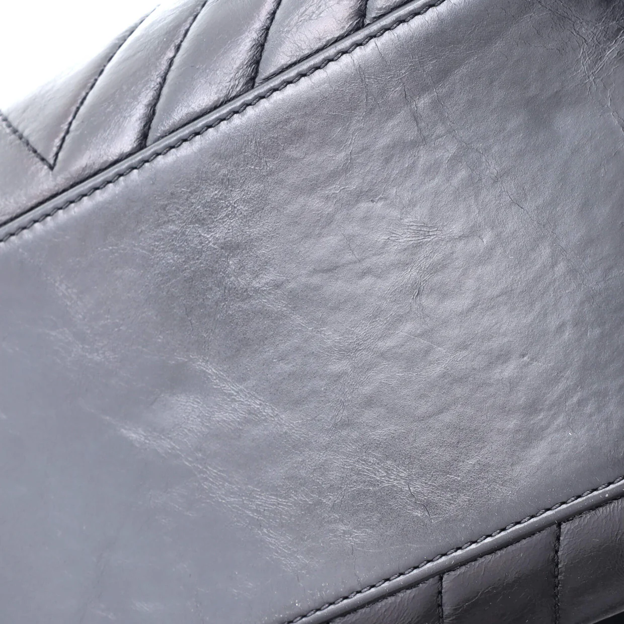 Coco Top Handle Bag Chevron Calfskin Small - Deep Luxury