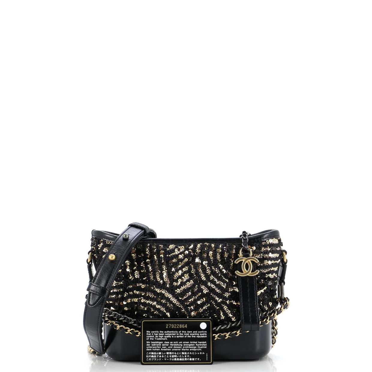 Gabrielle Hobo Sequins Small - Deep Luxury